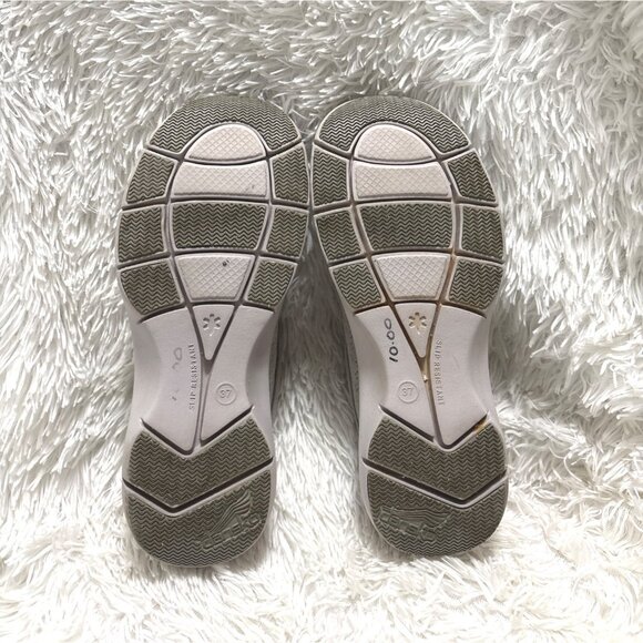 Dansko Womens 37 Perforated Slip-On Clogs Gray Suede Upper Slip-Resistant Sole - Picture 4 of 6